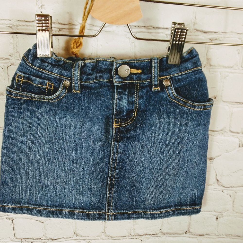 Children's Place little girls jeans skirt size 6